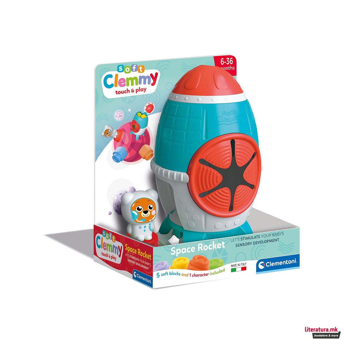 Сет за игра со меки коцки, Soft Clemmy - Space Rocket 