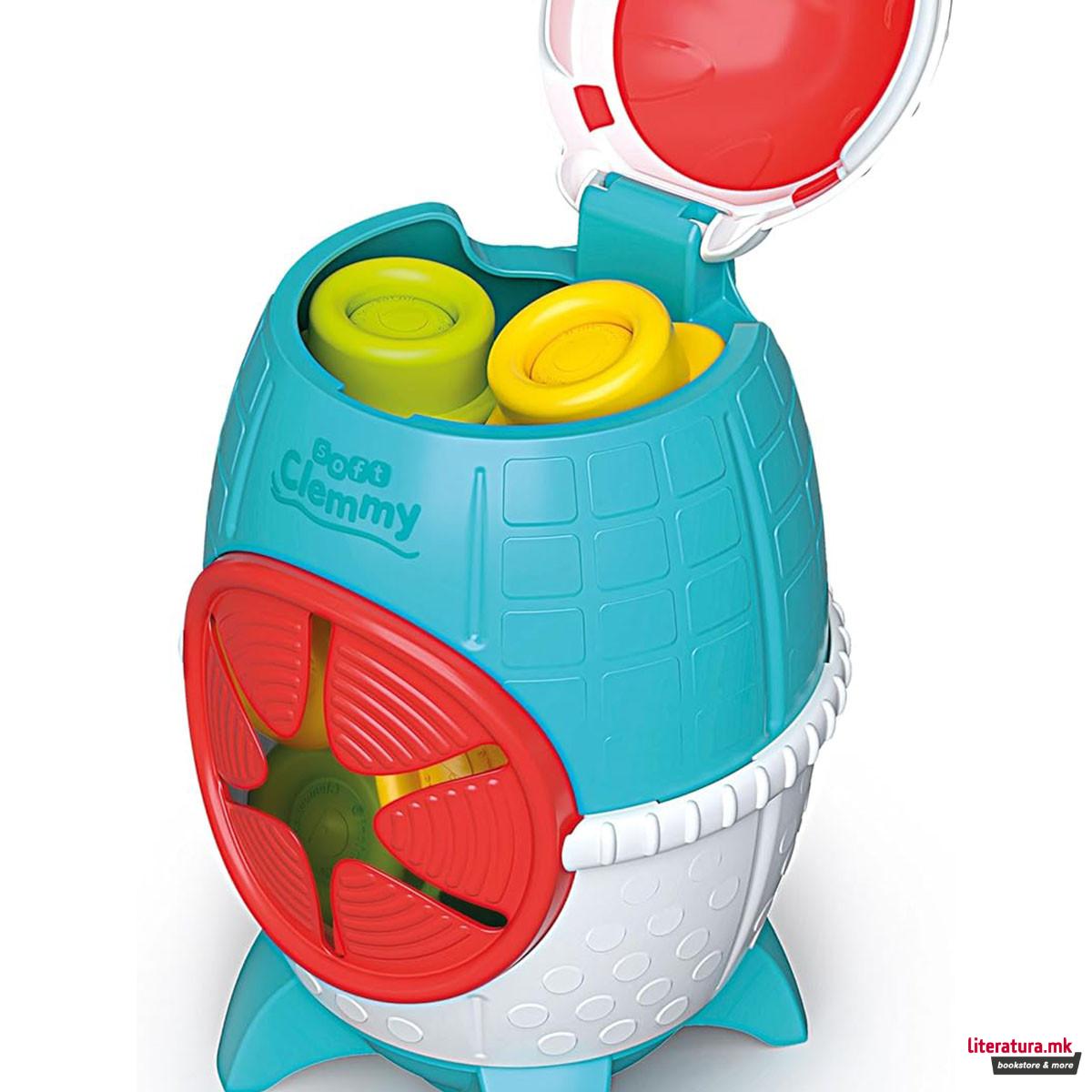 Сет за игра со меки коцки, Soft Clemmy - Space Rocket 
