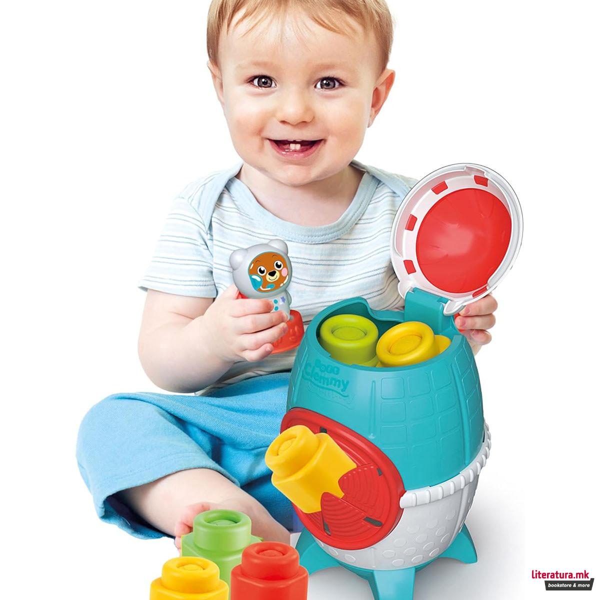 Сет за игра со меки коцки, Soft Clemmy - Space Rocket 