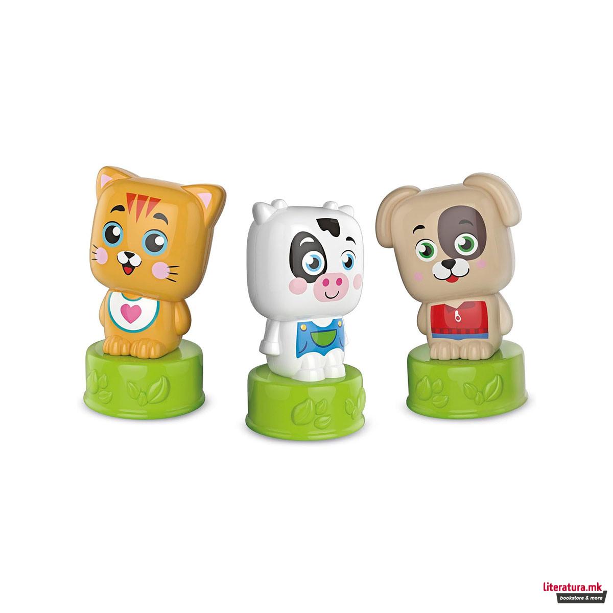 Сет за игра со меки коцки, Soft Clemmy - Sweet Animals 