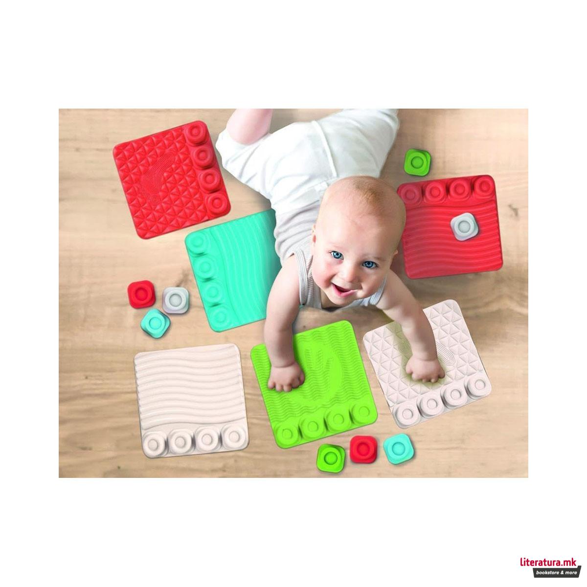 Сензорна подлога за играње, Soft Clemmy - Touch, Crawl & Play Sensory Path 
