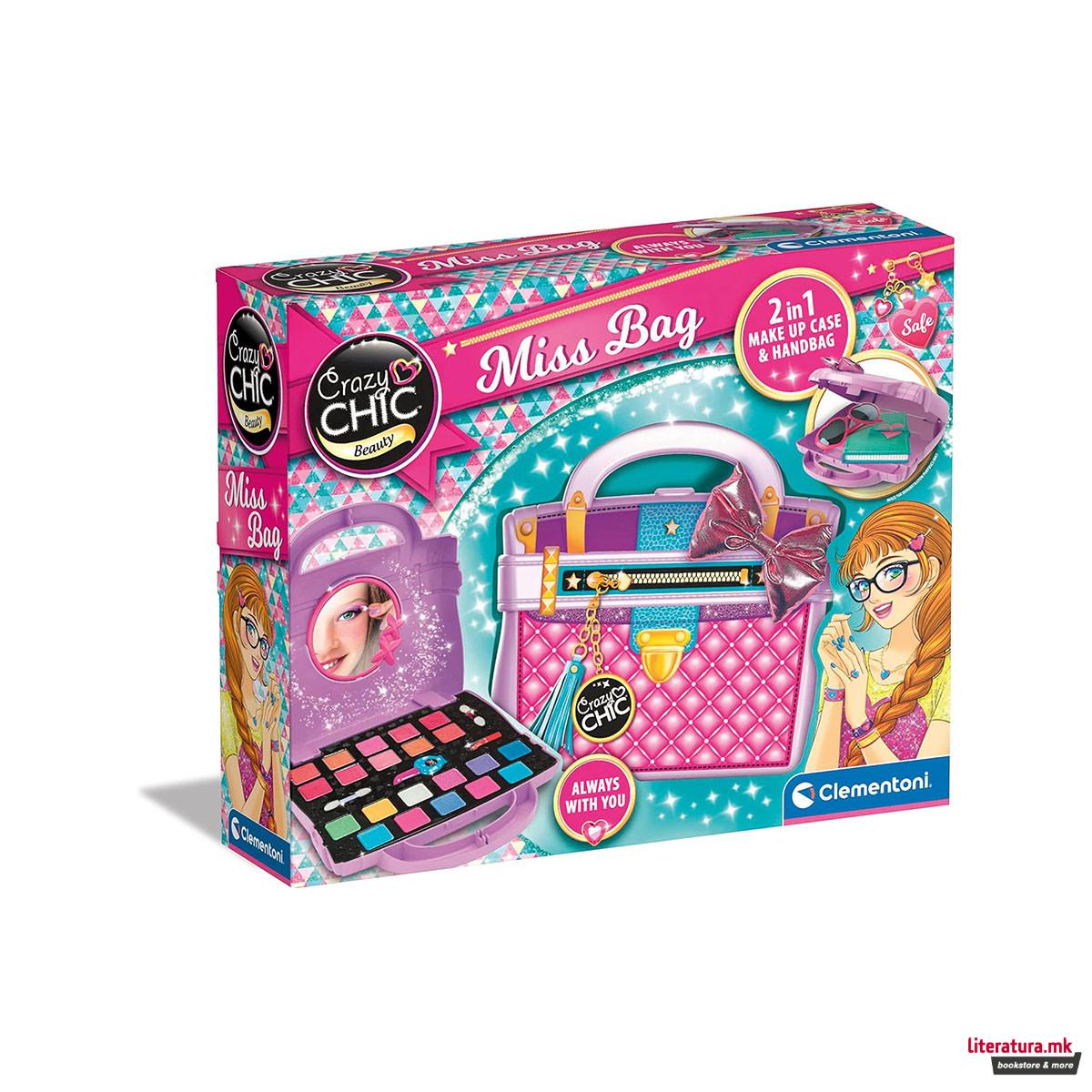 Детски сет за шминкање, Crazy Chic Beauty - Miss Bag 