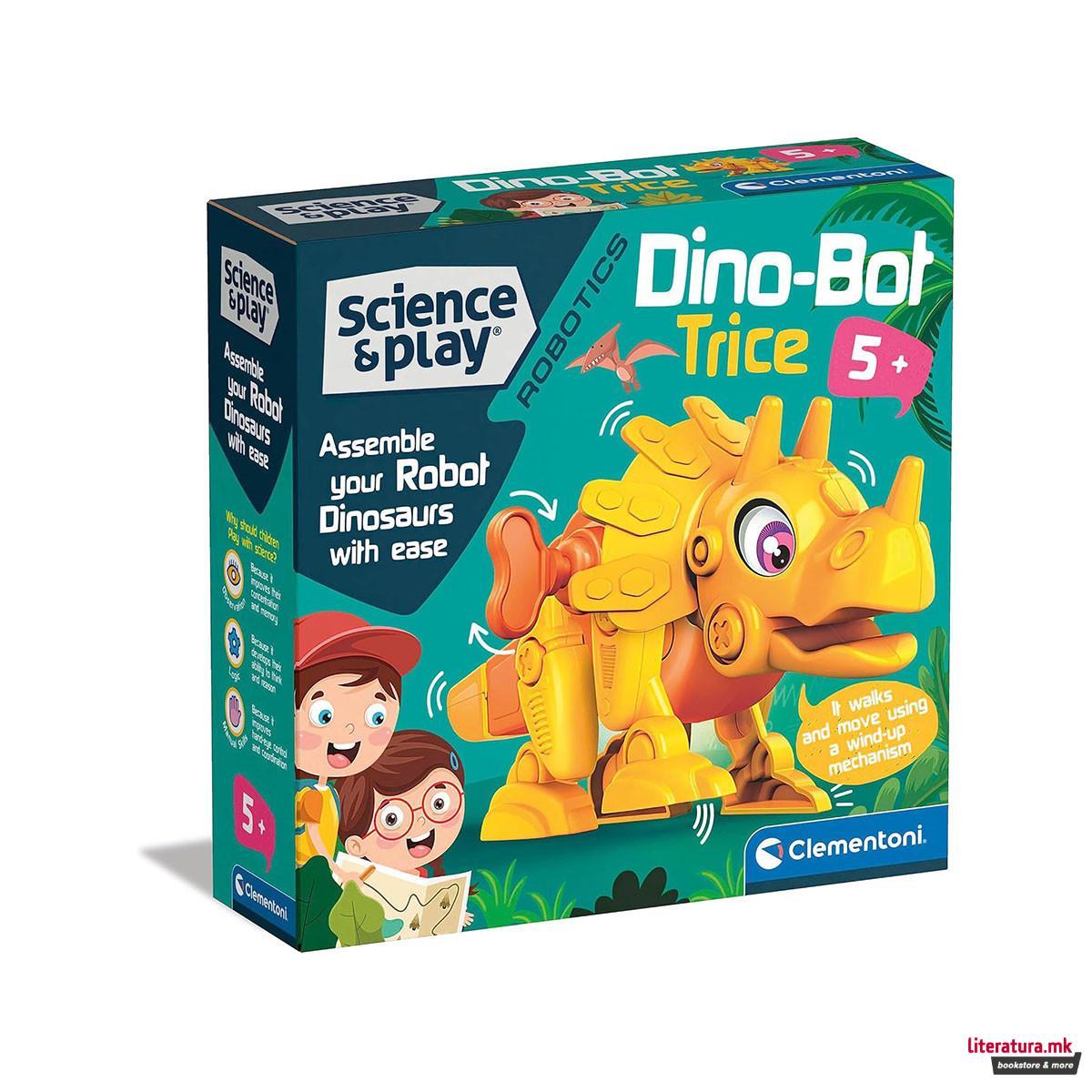СТЕМ сет, Science&Play Robotics - Dino Bot: Triceratops 