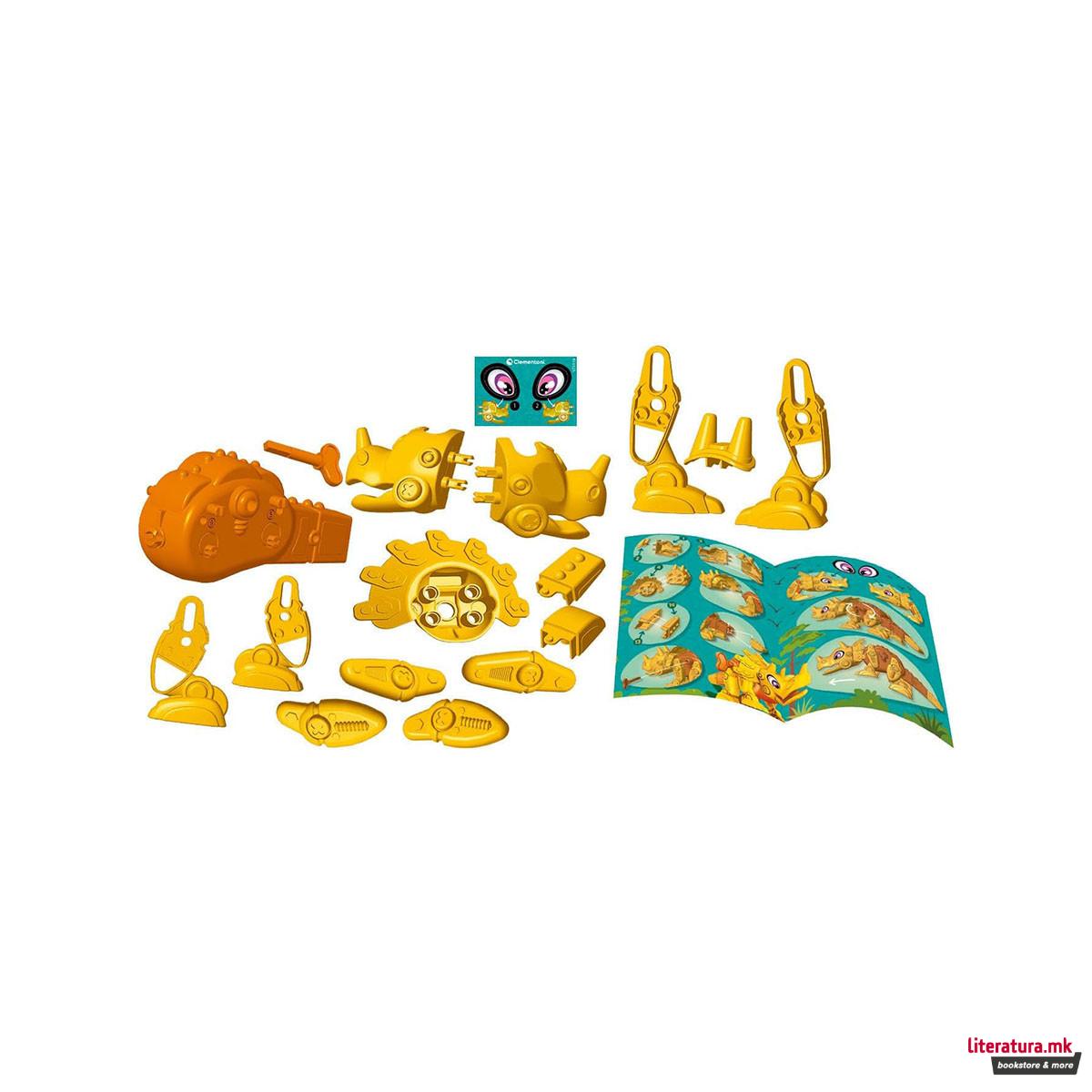 СТЕМ сет, Science&Play Robotics - Dino Bot: Triceratops 