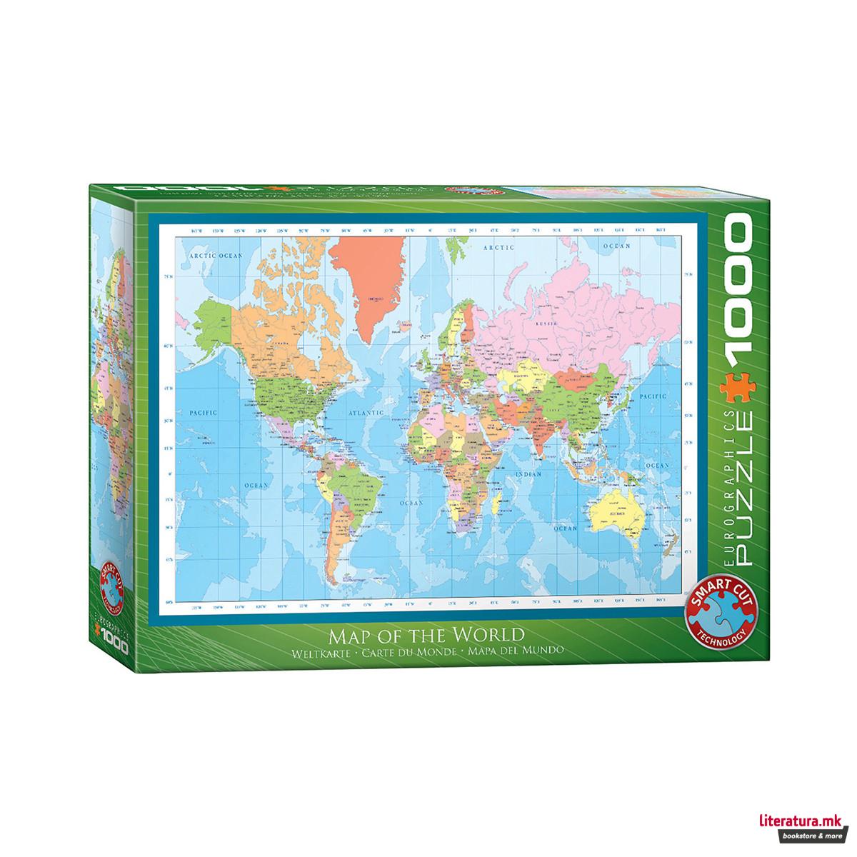 Сложувалка, Map of the World, 1000 парчиња 