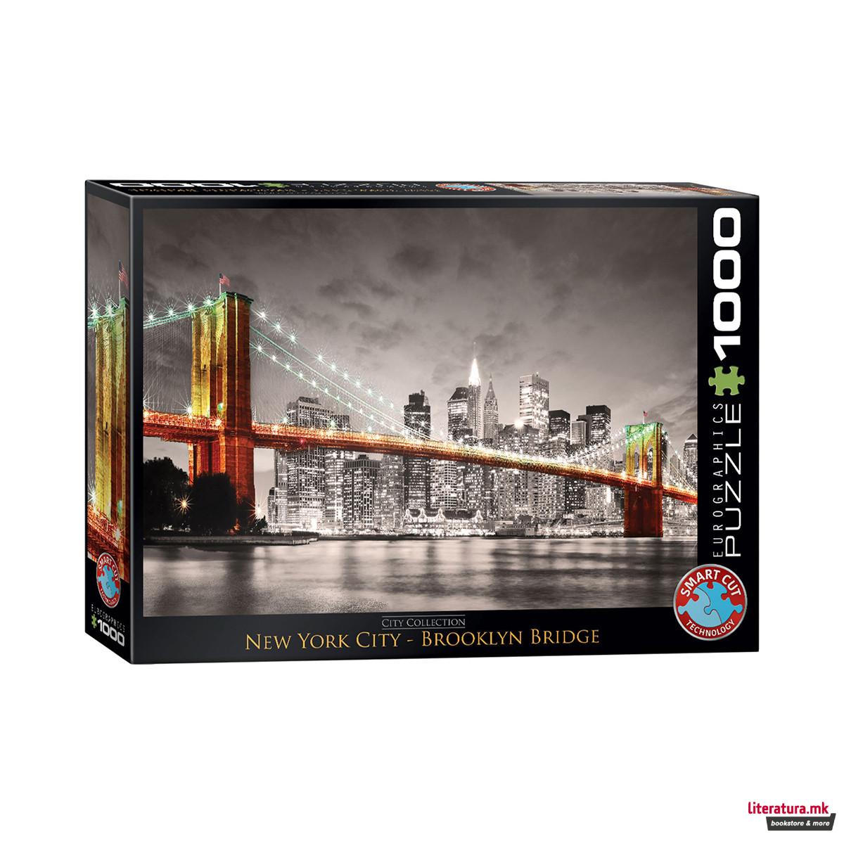 Сложувалка, City Collection, NYC - Brooklyn Bridge, 1000 парчиња 
