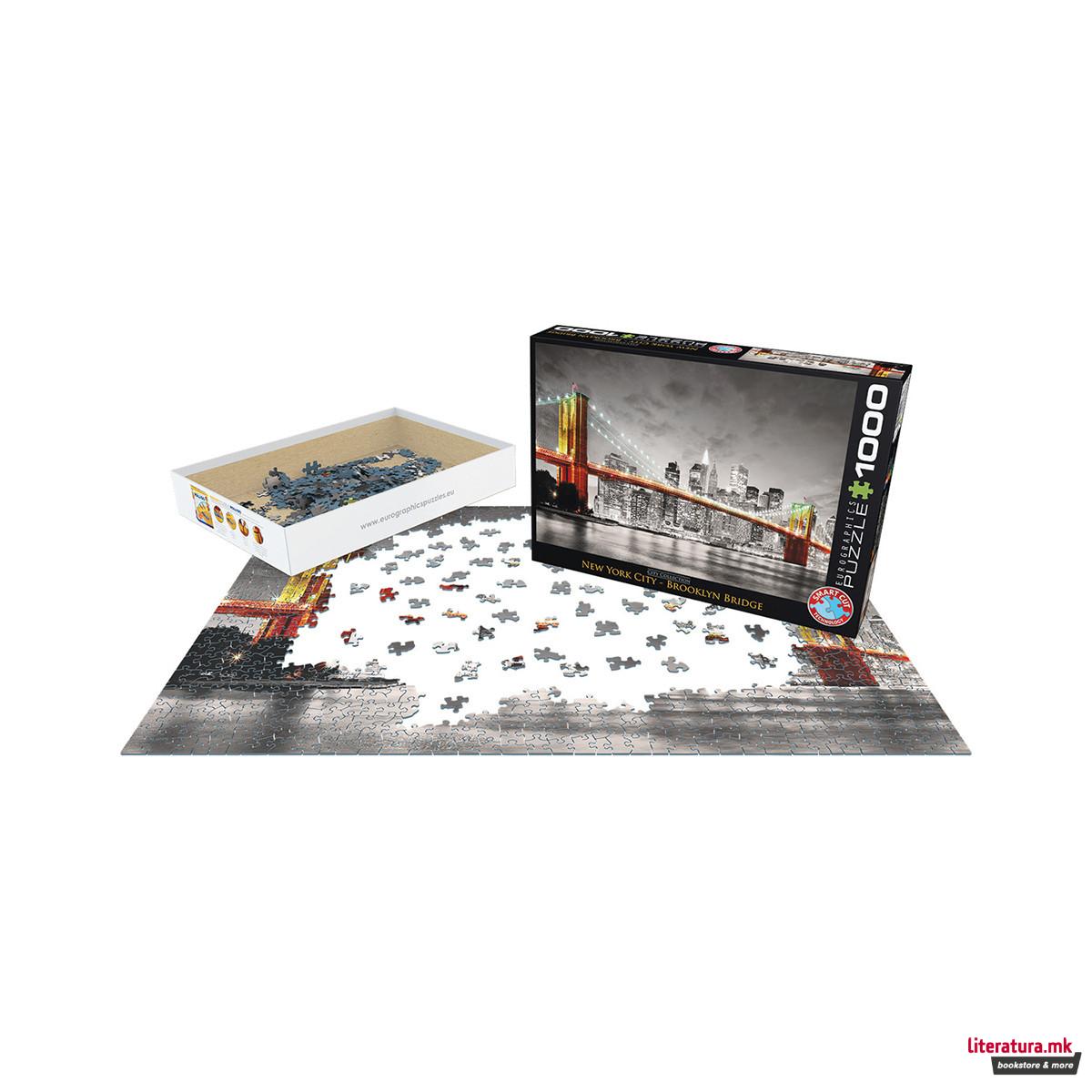 Сложувалка, City Collection, NYC - Brooklyn Bridge, 1000 парчиња 