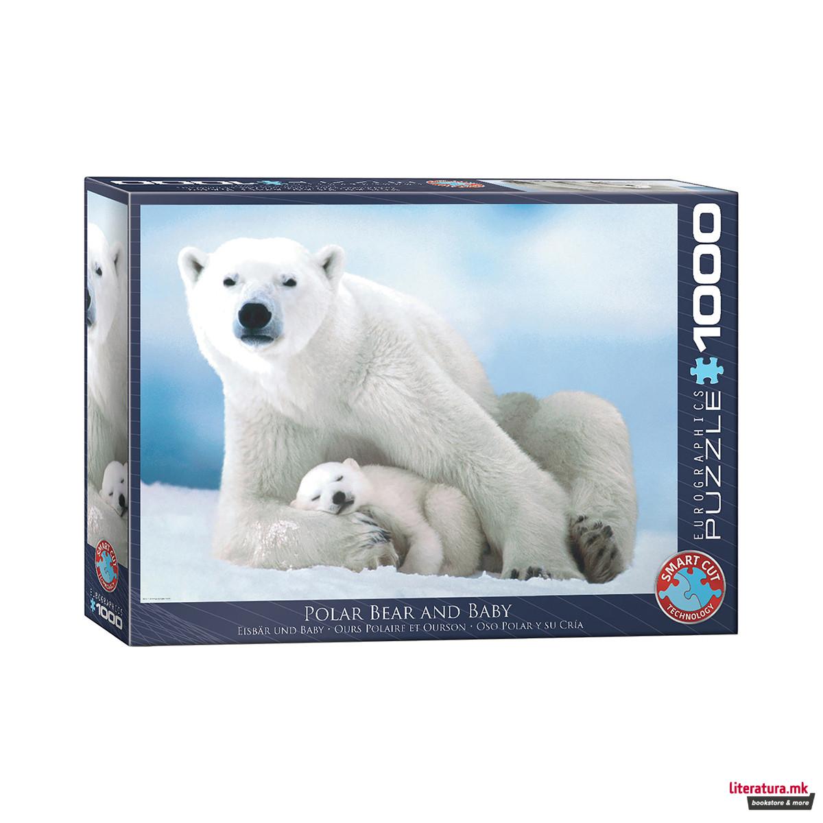 Сложувалка, Polar Bear and Baby, 1000 парчиња 