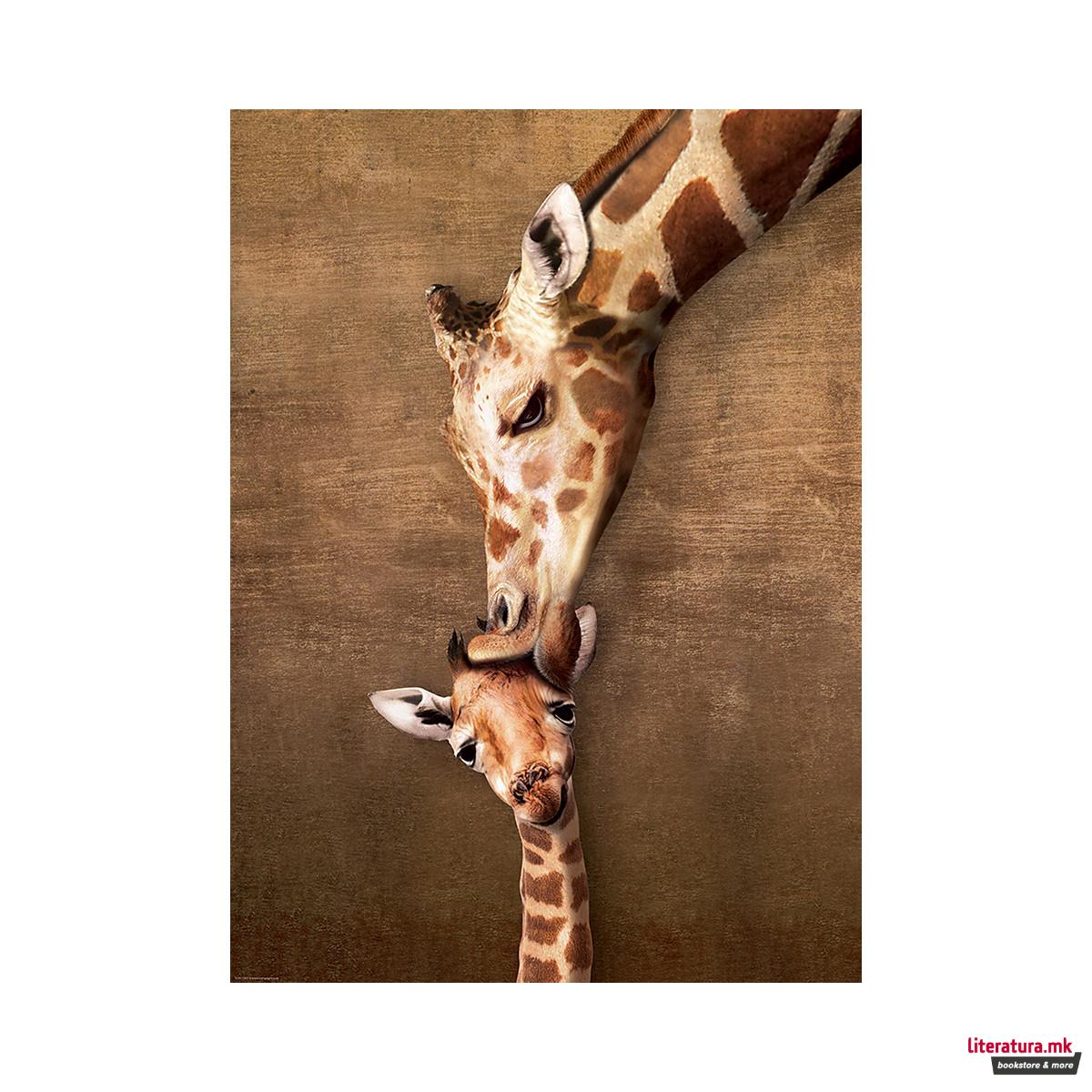 Сложувалка, Giraffe Mother's Kiss, 1000 парчиња 