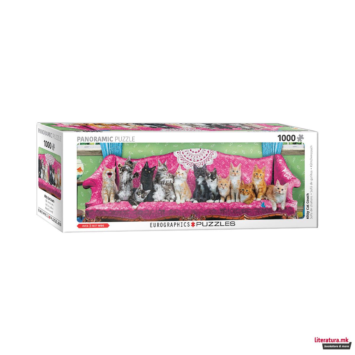Сложувалка-панорама, Kitty Cat Couch, 1000 парчиња 
