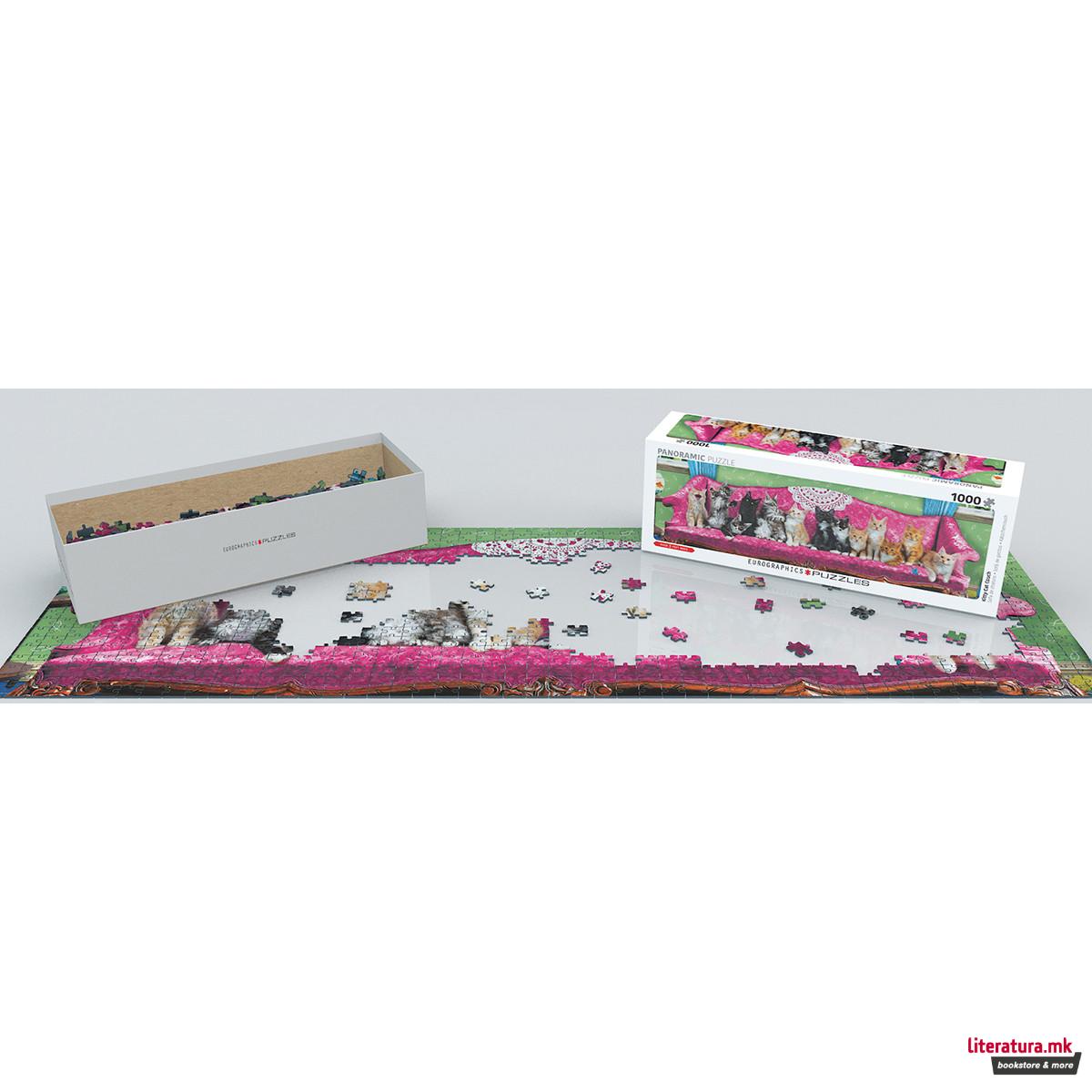 Сложувалка-панорама, Kitty Cat Couch, 1000 парчиња 