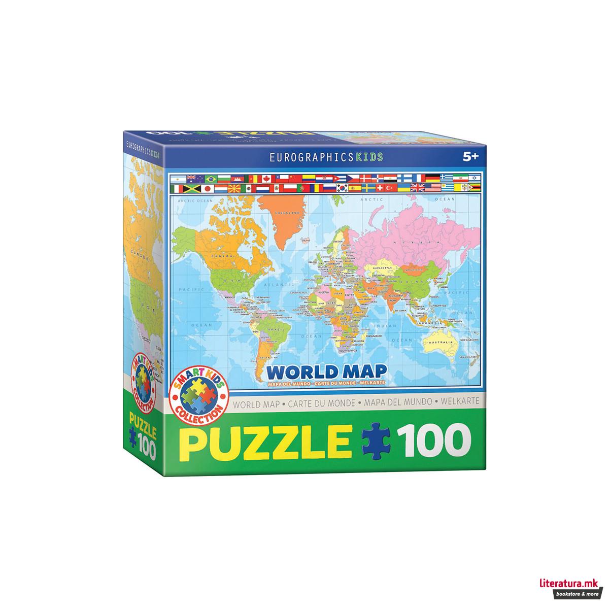 Сложувалка, Map of the World, 100 парчиња