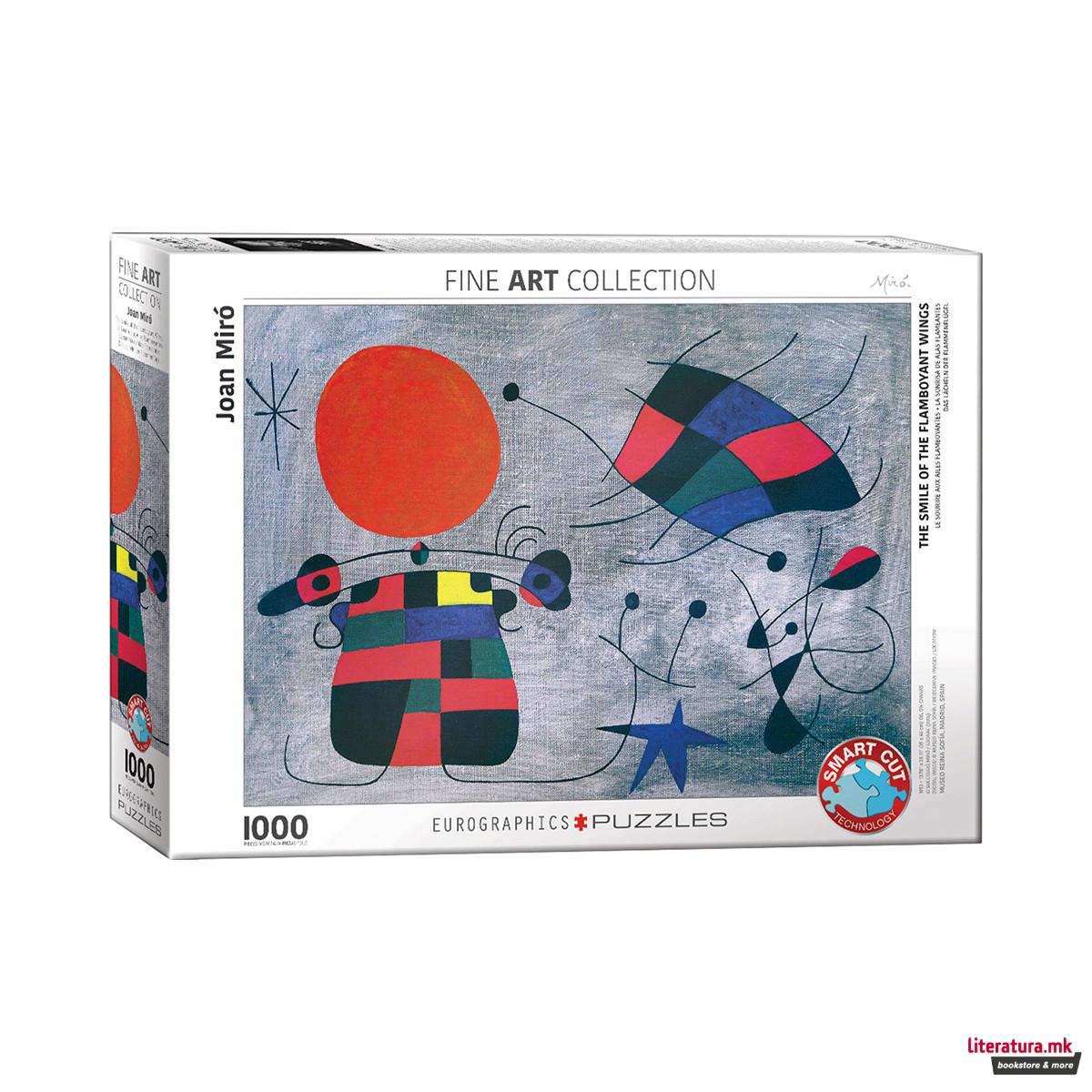 Сложувалка, Fine Art Col., Miro - Smile of the Flamboyant Wings, 1000 парчиња 