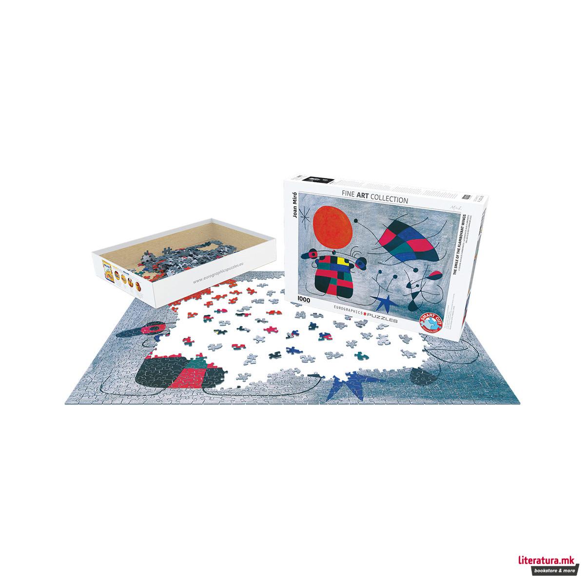 Сложувалка, Fine Art Col., Miro - Smile of the Flamboyant Wings, 1000 парчиња 