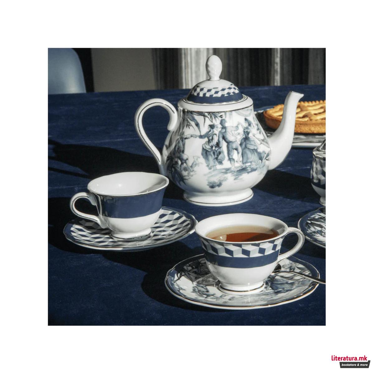 Сет од 2 шолји за чај со тацни, Versailles 