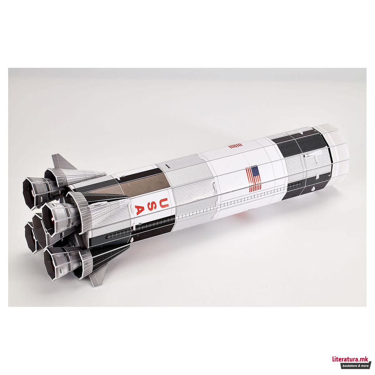 3D сложувалка, Apollo 11 Saturn V, 136 парчиња 