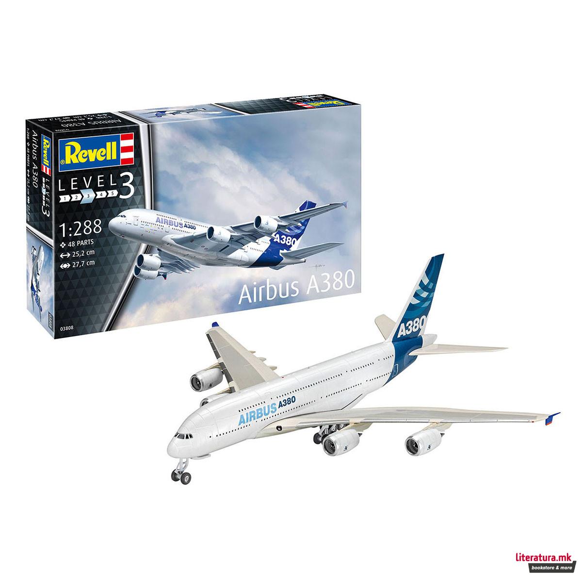 Макета, Airbus A380, 1:288 