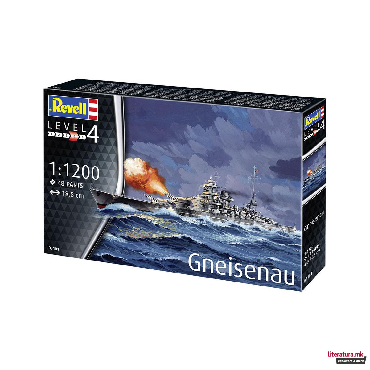 Макета, Gneisenau, 1:1200 