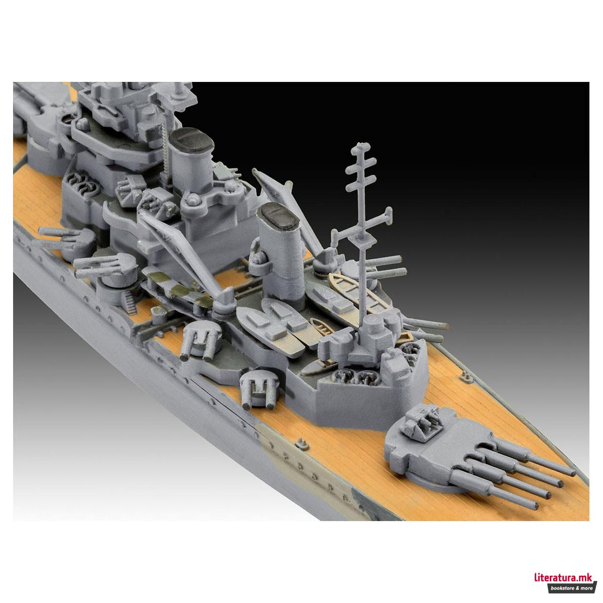 Макета, First Diorama Set - Bismarck Battle, 1:1200 