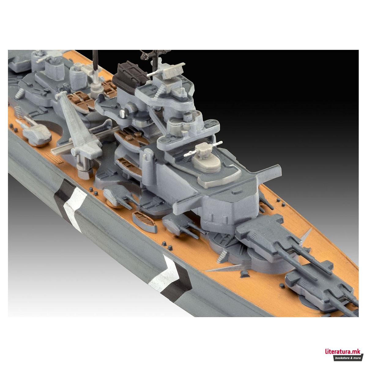 Макета, First Diorama Set - Bismarck Battle, 1:1200 