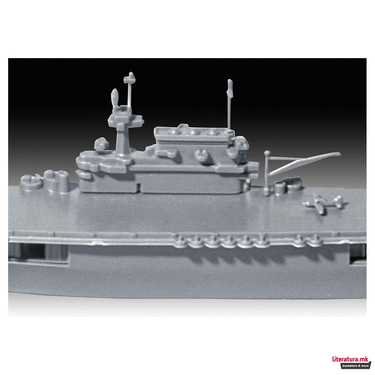 Сет макета + бои, USS Enterprise CV-6, 1:1200 