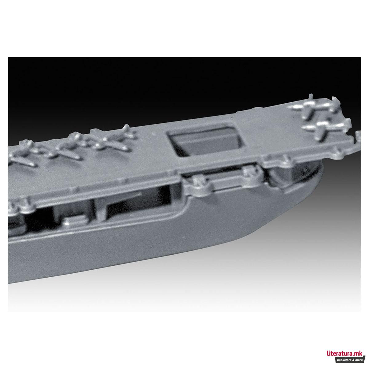 Сет макета + бои, USS Enterprise CV-6, 1:1200 