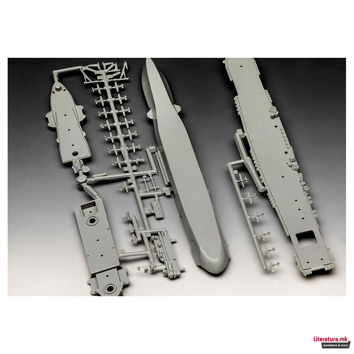 Сет макета + бои, USS Enterprise CV-6, 1:1200 