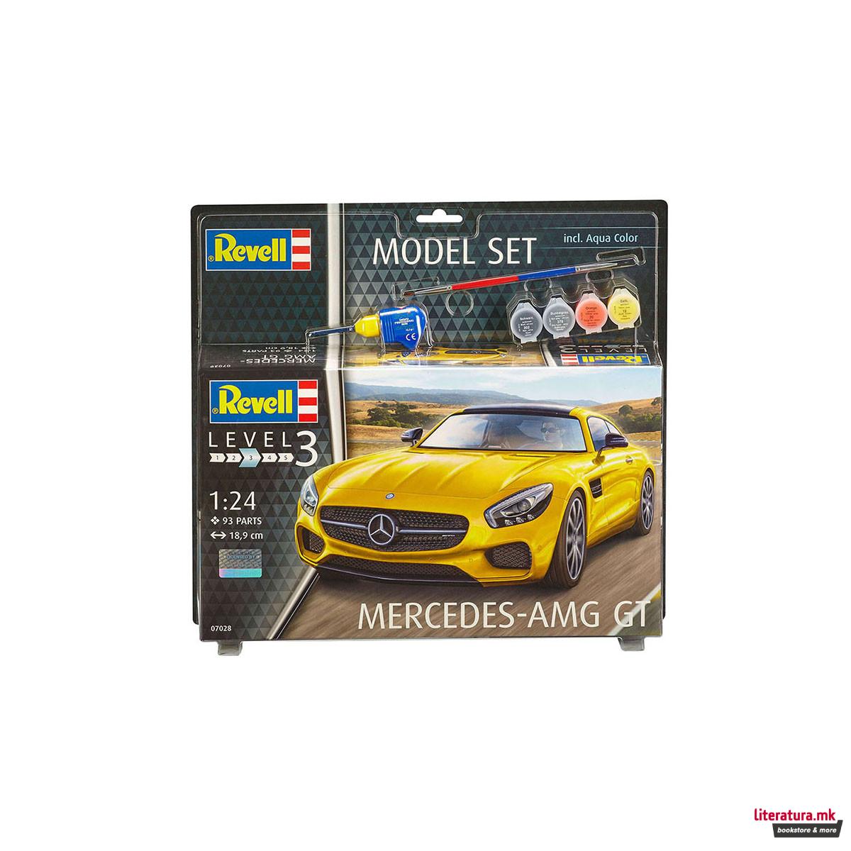 Сет макета + бои, Mercedes-AMG GT, 1:24 