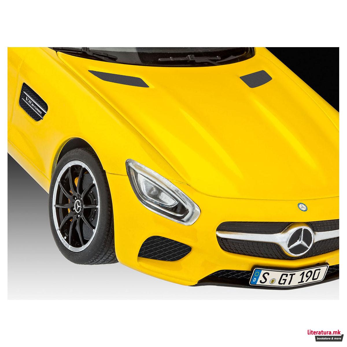 Сет макета + бои, Mercedes-AMG GT, 1:24 