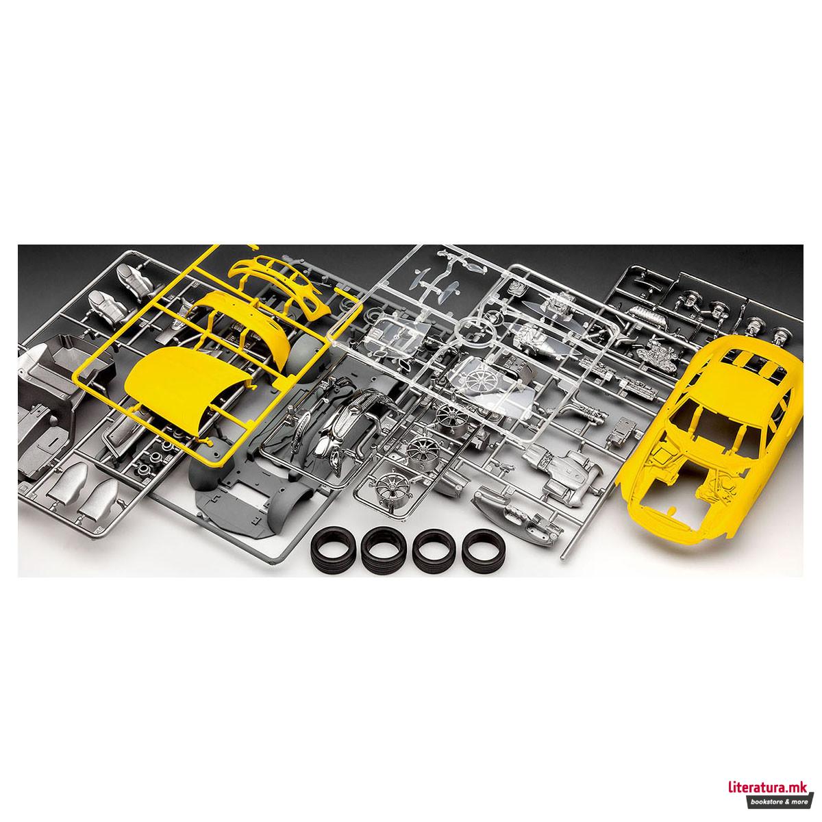 Сет макета + бои, Mercedes-AMG GT, 1:24 