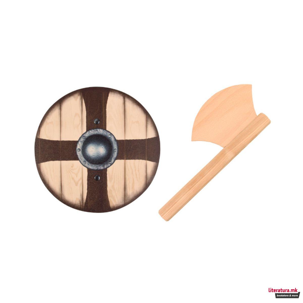 Сет од викиншки штит и секира, Ragnar 