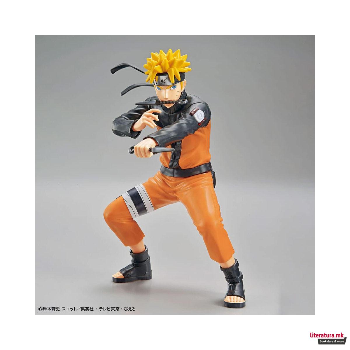 Фигура на склопување, BANDAI, Naruto - Entry Grade Naruto Uzumaki, 15cm 