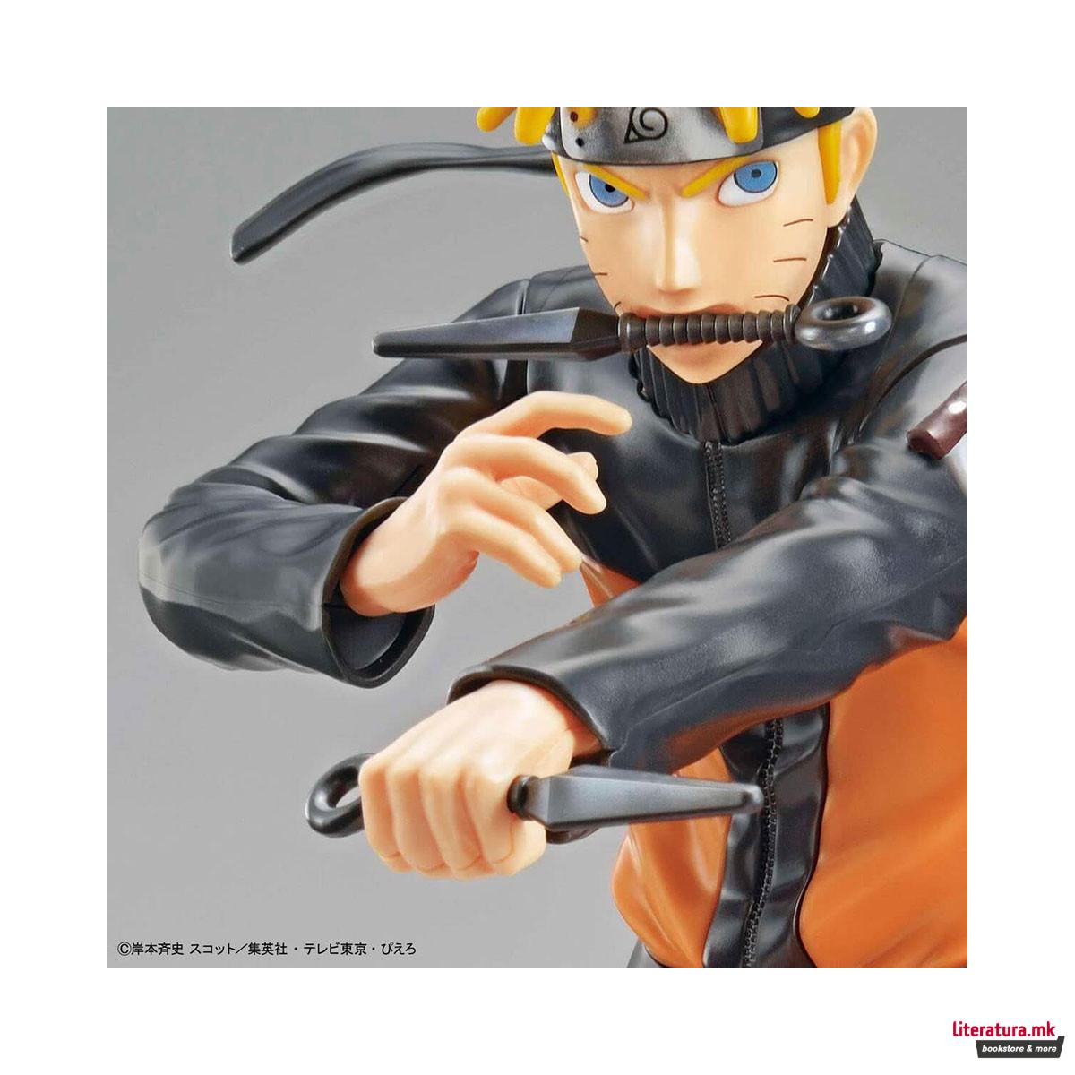 Фигура на склопување, BANDAI, Naruto - Entry Grade Naruto Uzumaki, 15cm 