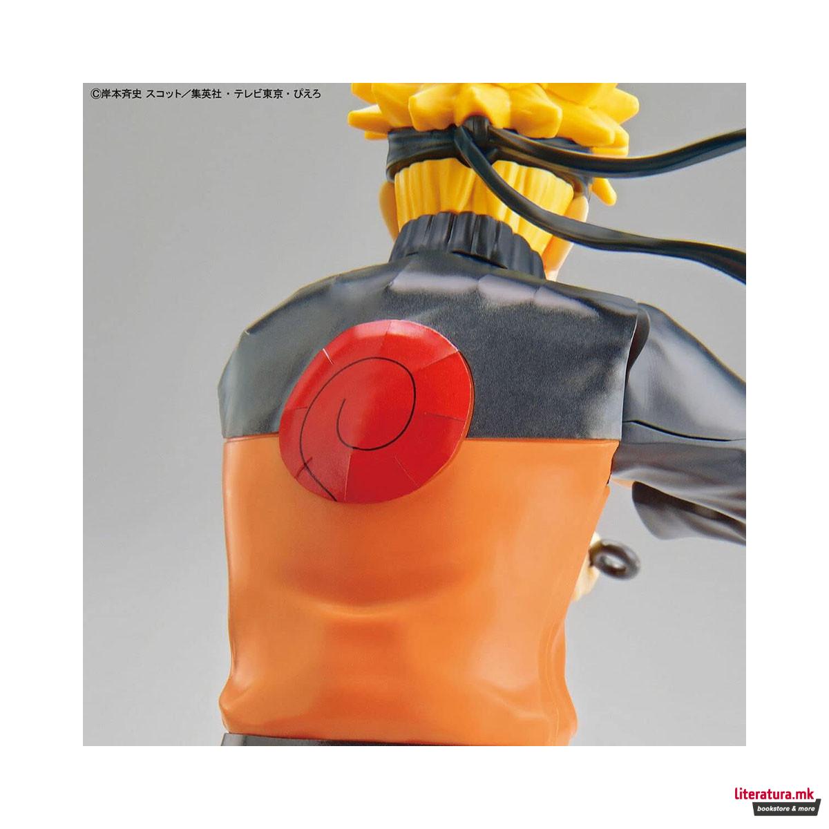 Фигура на склопување, BANDAI, Naruto - Entry Grade Naruto Uzumaki, 15cm 