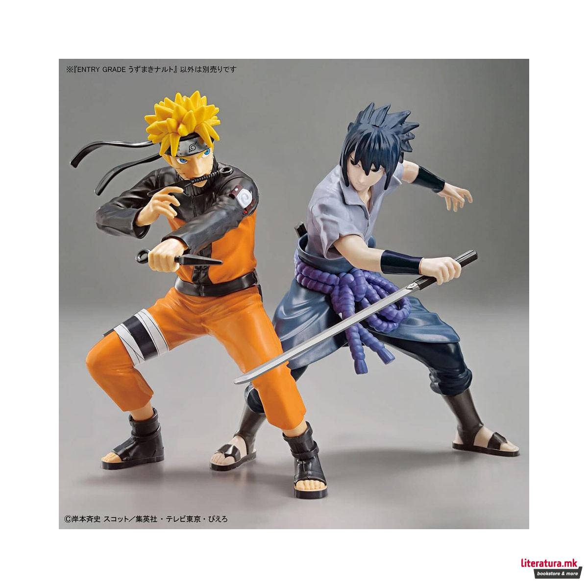 Фигура на склопување, BANDAI, Naruto - Entry Grade Naruto Uzumaki, 15cm 