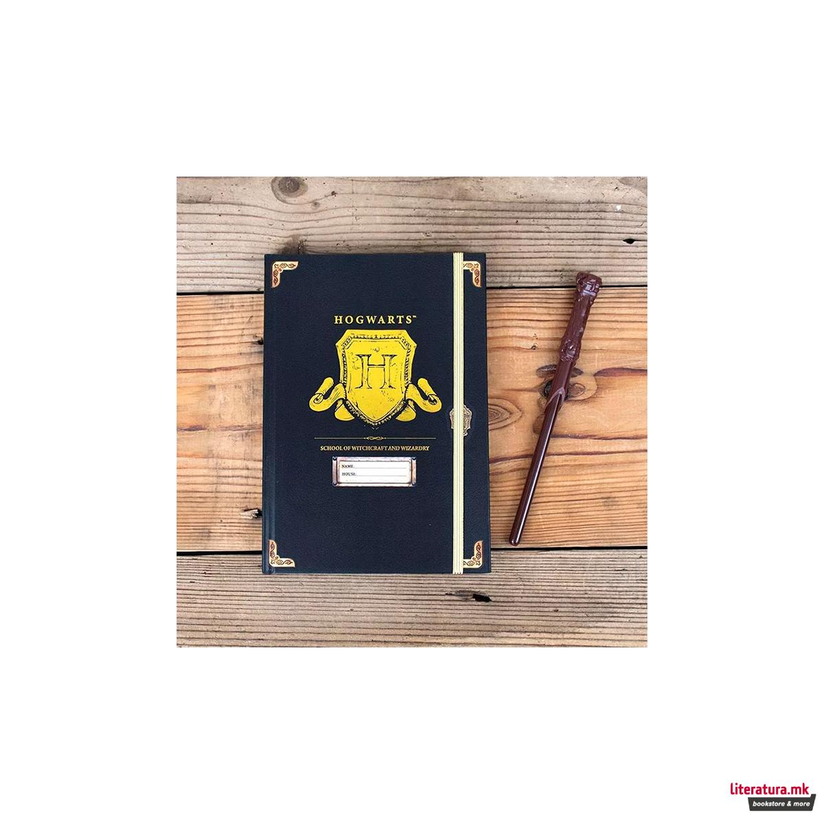 Сет нотес A5 + пенкало-стапче, Harry Potter - Hogwarts 
