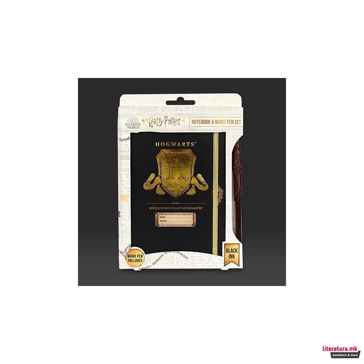 Сет нотес A5 + пенкало-стапче, Harry Potter - Hogwarts 