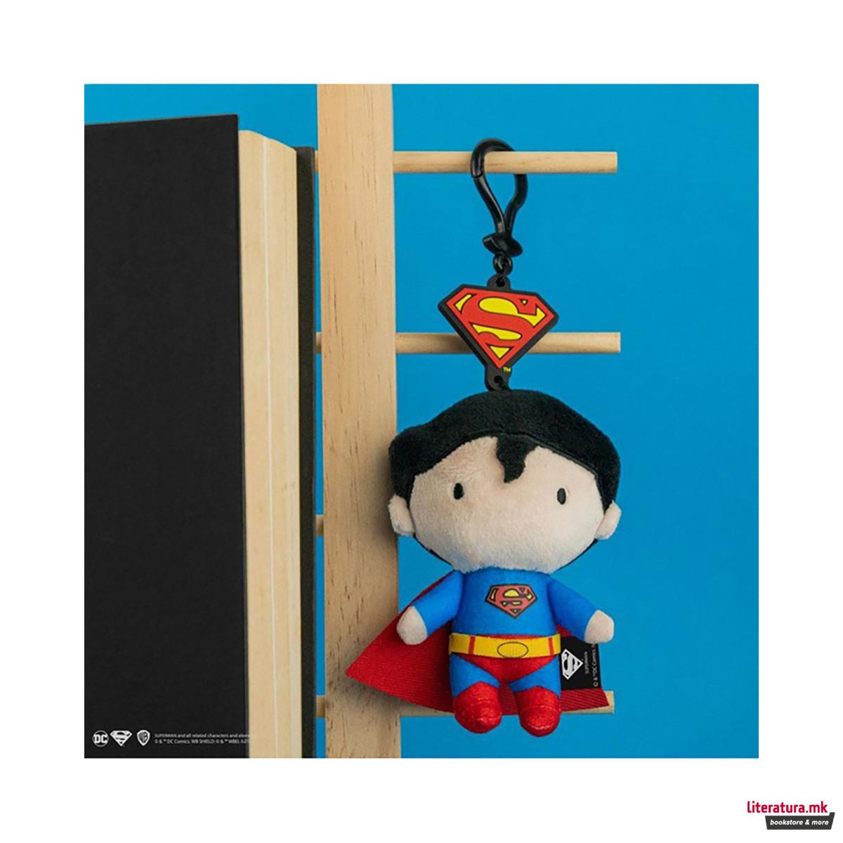 Плишан приврзок за клучеви, DC: Superman, 11cm 