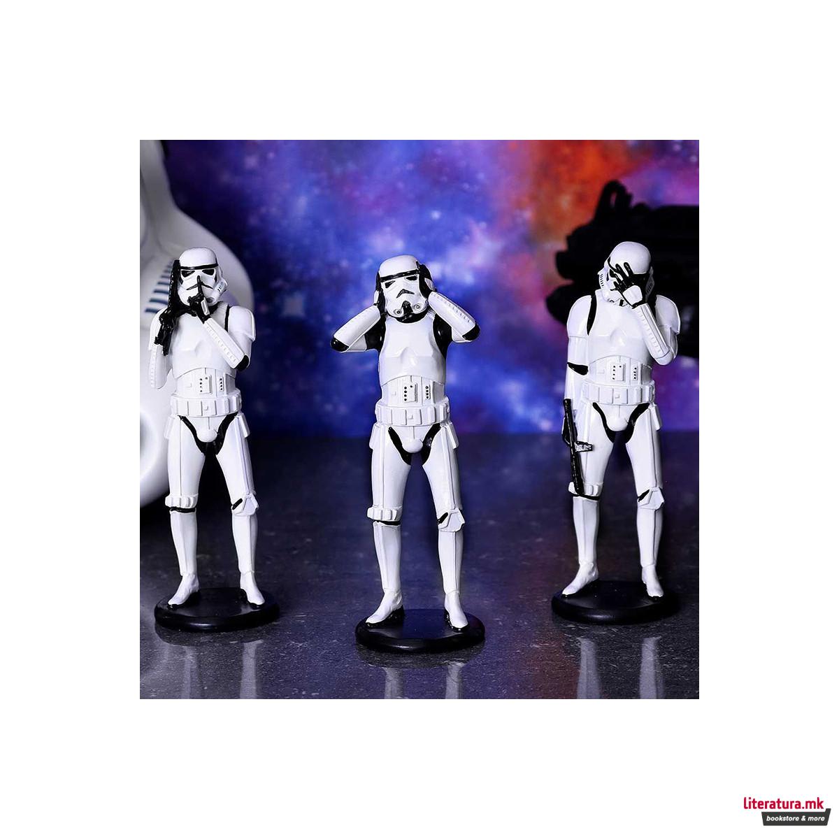 Сет фигури, NEMESIS NOW, Star Wars: Three Wise Stormtrooper, 19cm 