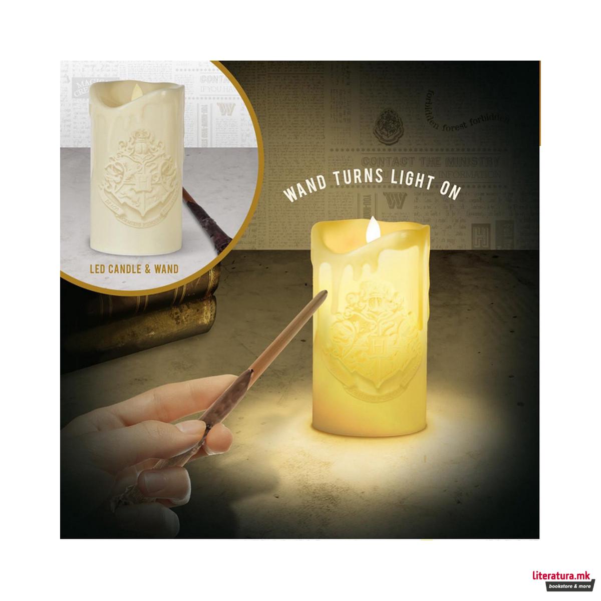 Столна ламба со далечинско управување, Paladone, Harry Potter - Candle with Wand 