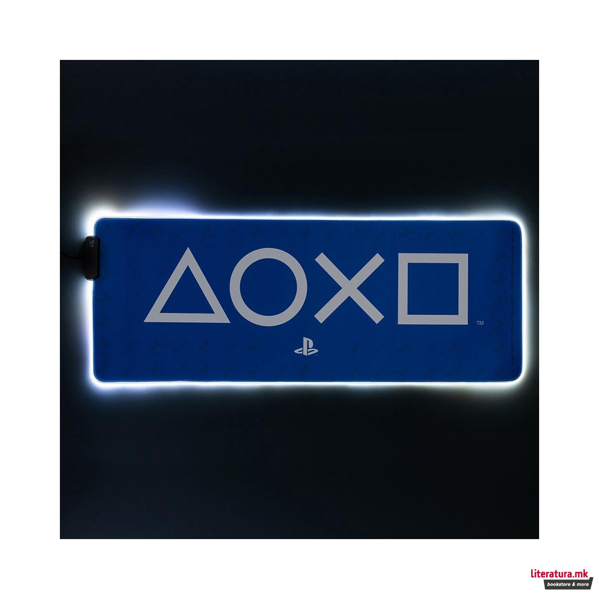 Светлечка подлога за биро, Paladone, Playstation, 30x80cm 