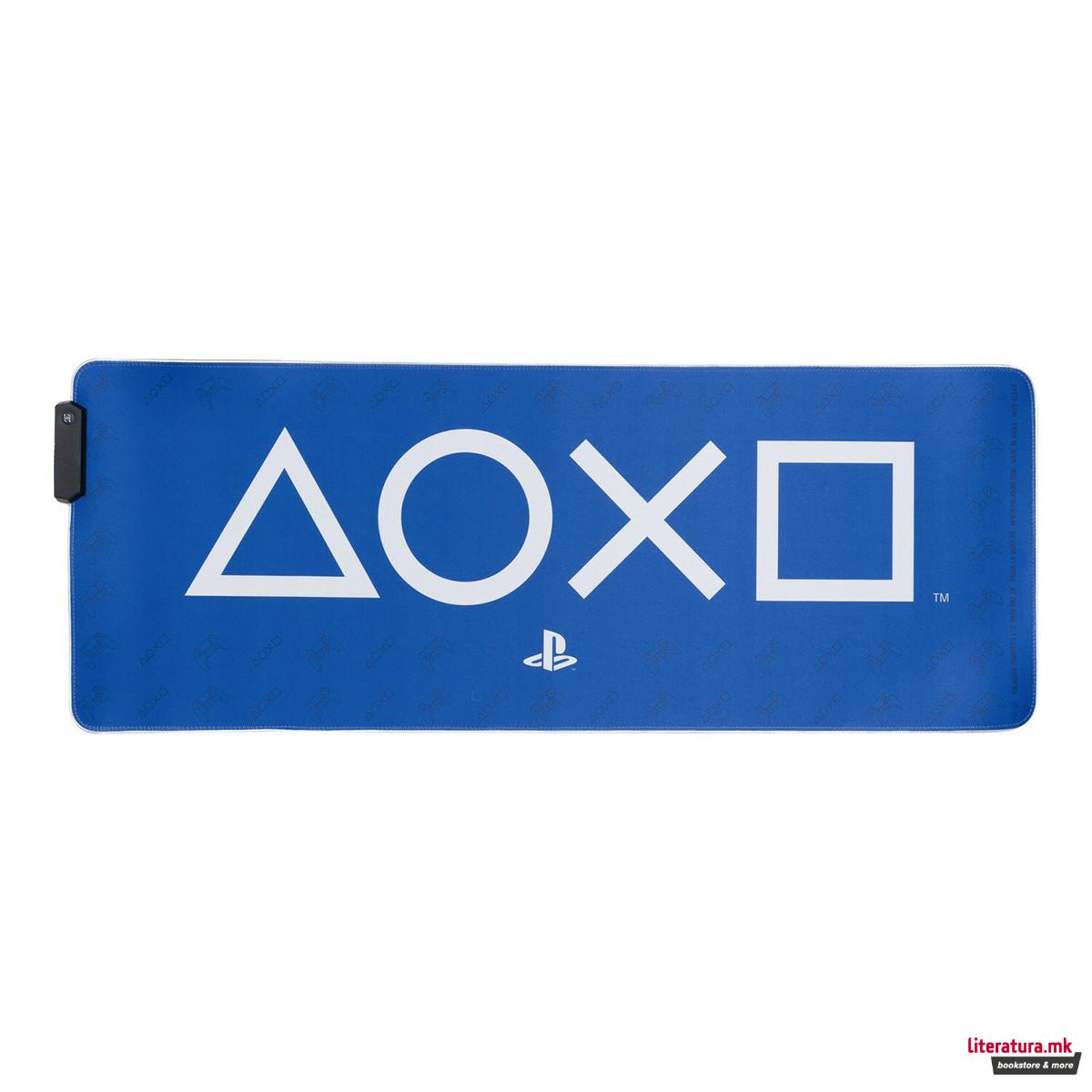 Светлечка подлога за биро, Paladone, Playstation, 30x80cm 