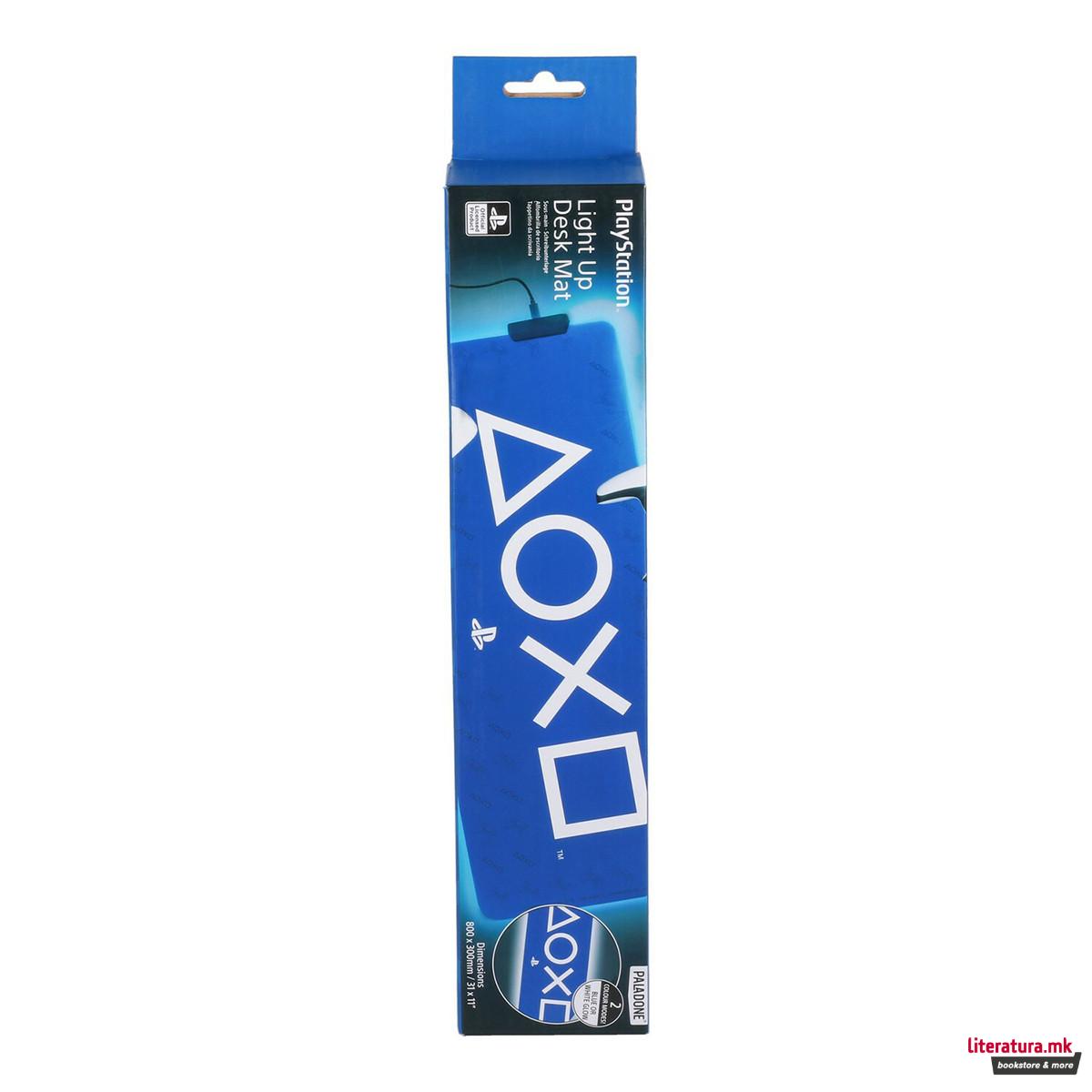 Светлечка подлога за биро, Paladone, Playstation, 30x80cm 