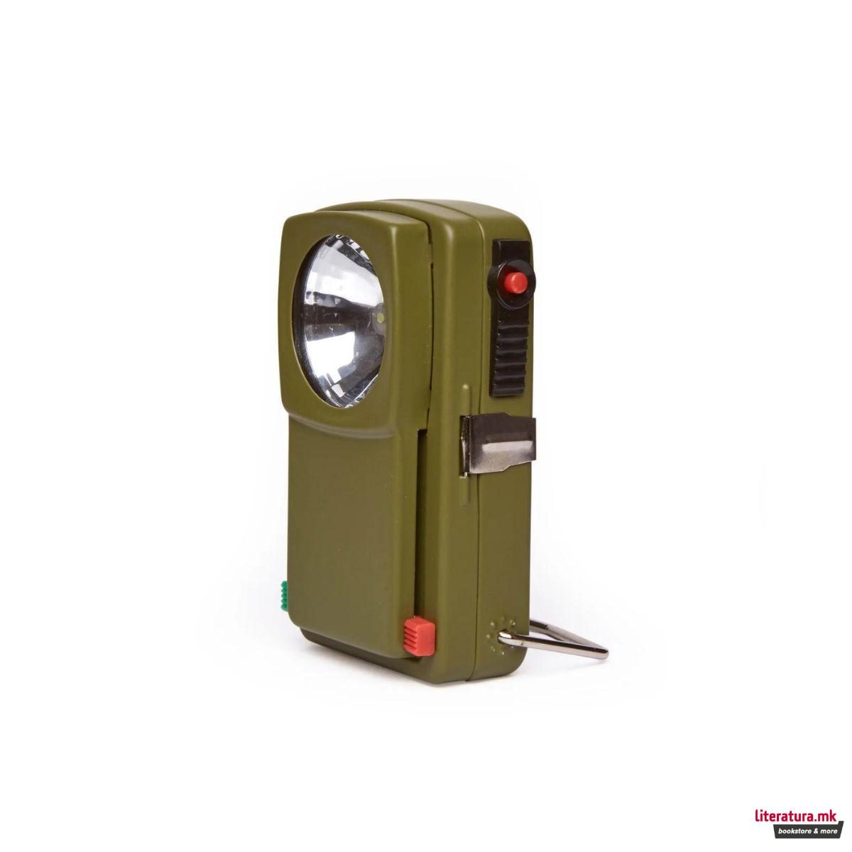 Ретро батериска ламба со Морзеова азбука 