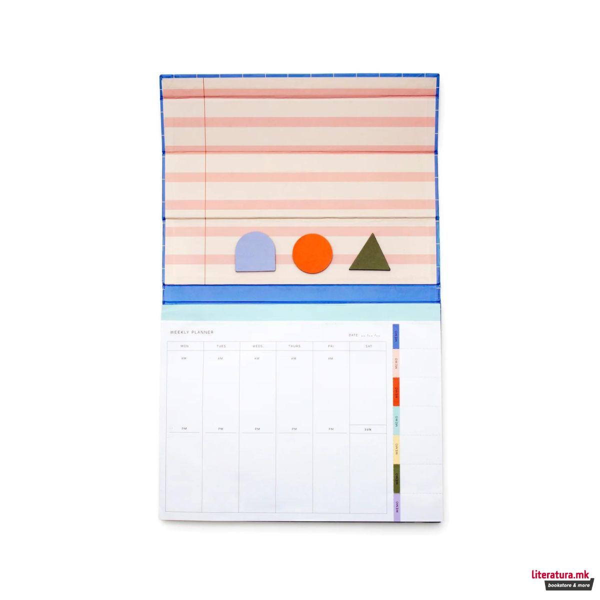 Магнетен неделен планер за на биро, Inkerie 