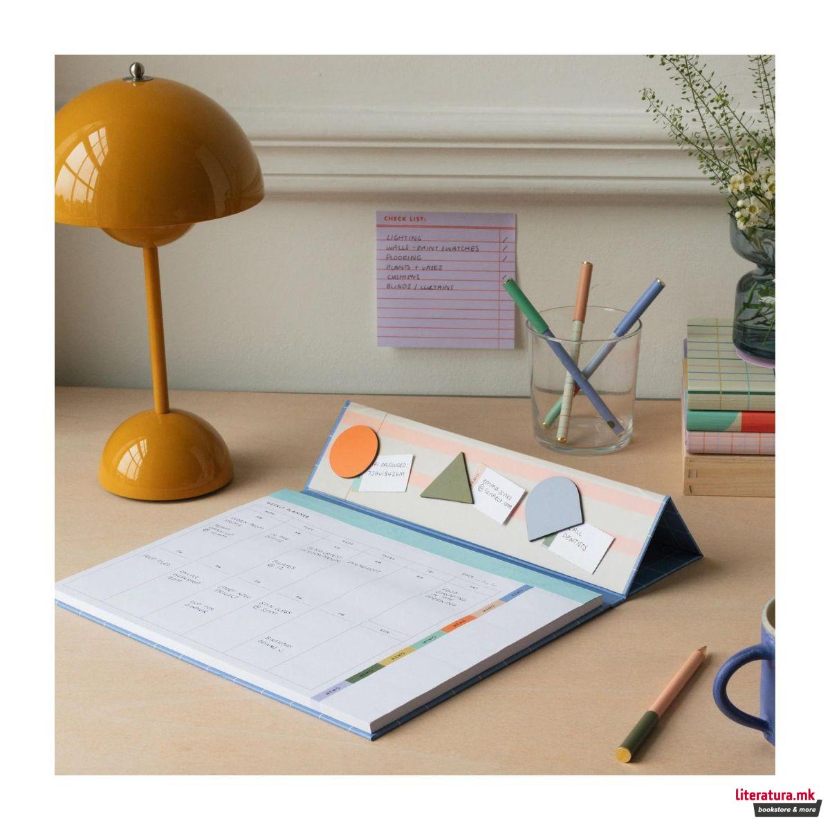 Магнетен неделен планер за на биро, Inkerie 