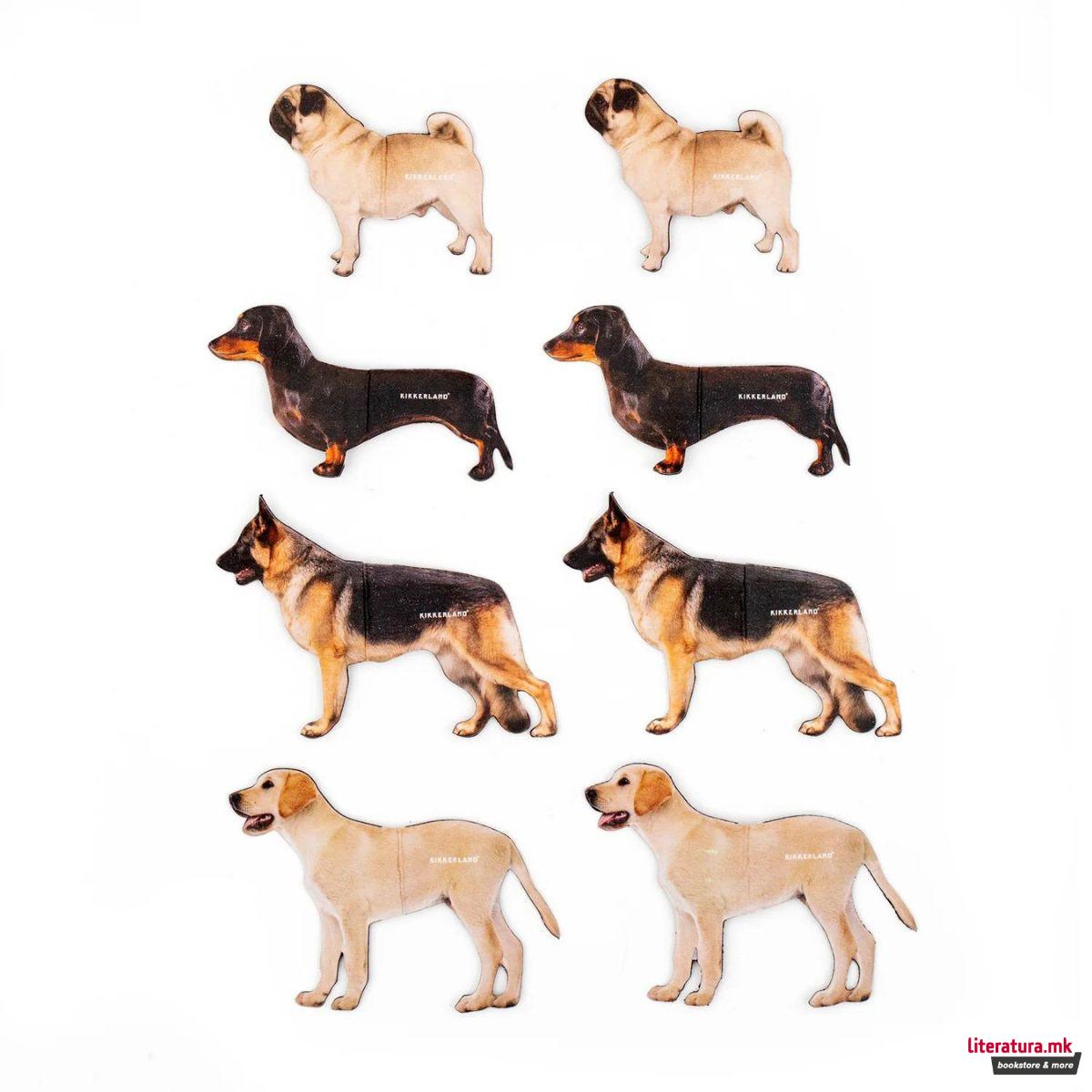 Магнетни разделници за книги - Dogs, 1/4