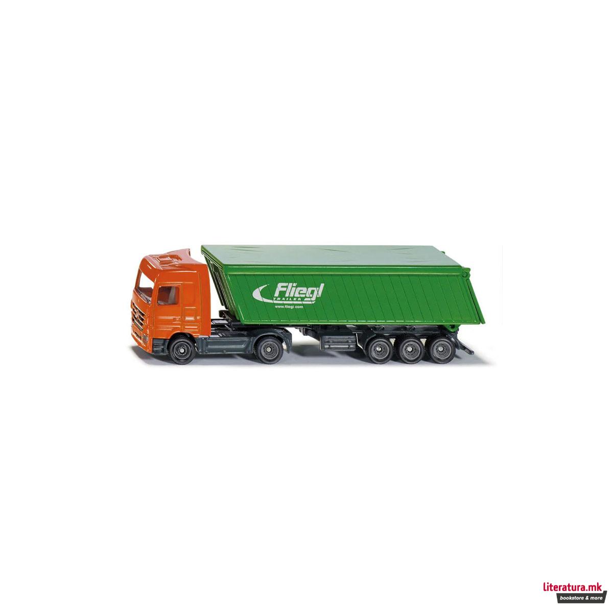 Фигура, Mercedes Benz Truck w/Fliegl Tipper Trailer 