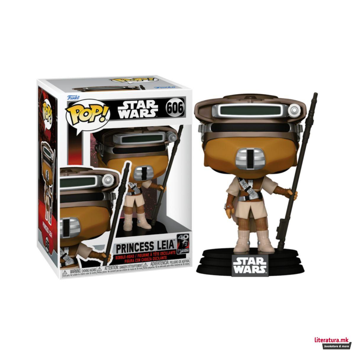 Фигура, Pop!, Star Wars - Princess Leia (Boushh) (40th Anniversary) 