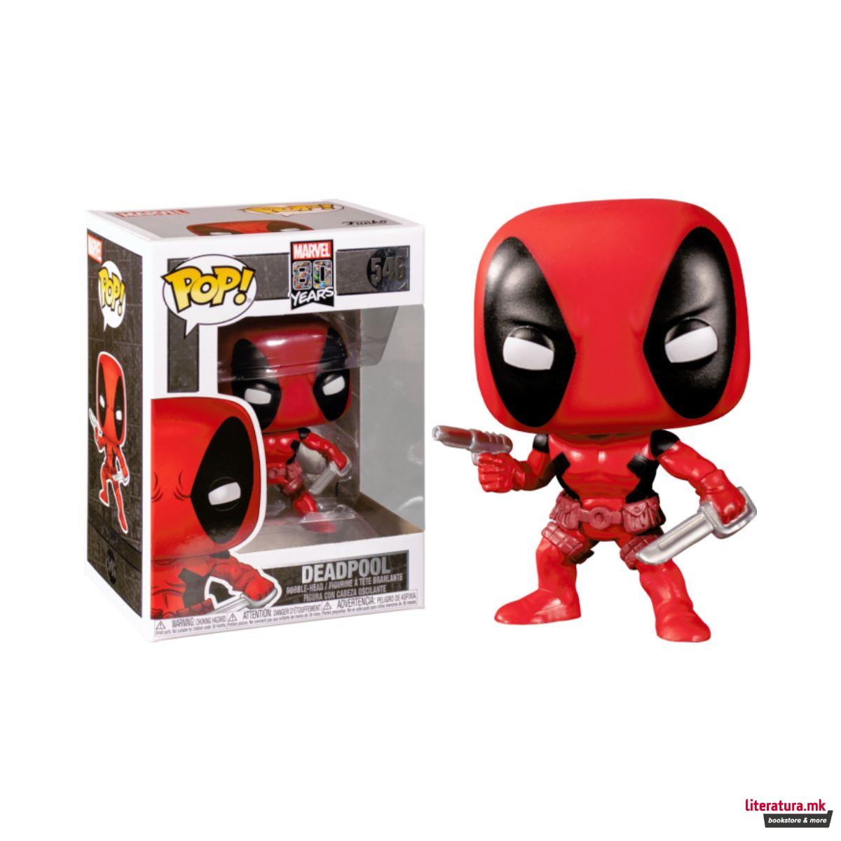 Фигура, Pop!, Marvel 80 Years - Deadpool (First Appearance) 
